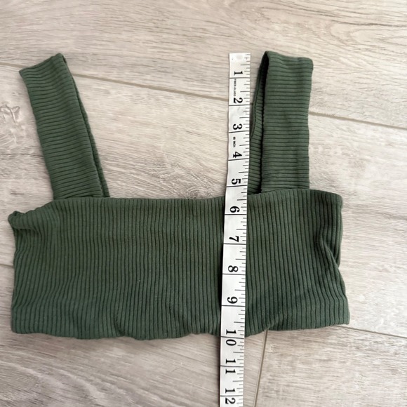 Daily Drills Palm Green‎ Lawson Ribbed Knit Sports Bra - Picture 6 of 6